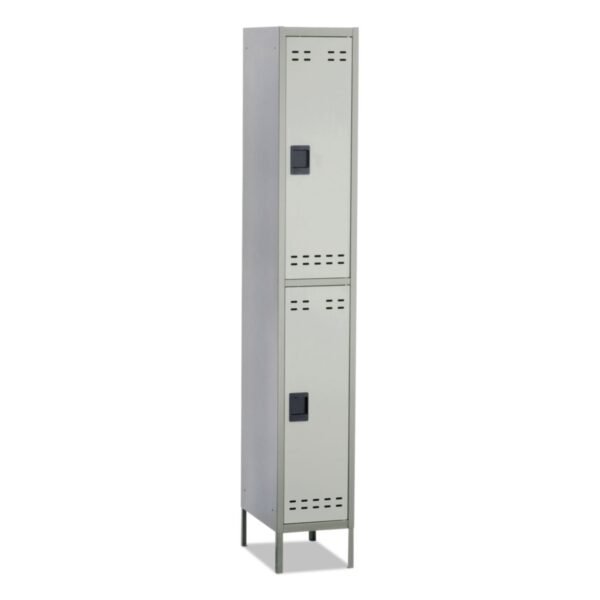 Safco Double-Tier Locker, 12w x 18d x 78h, Two-Tone Gray (5523GR)