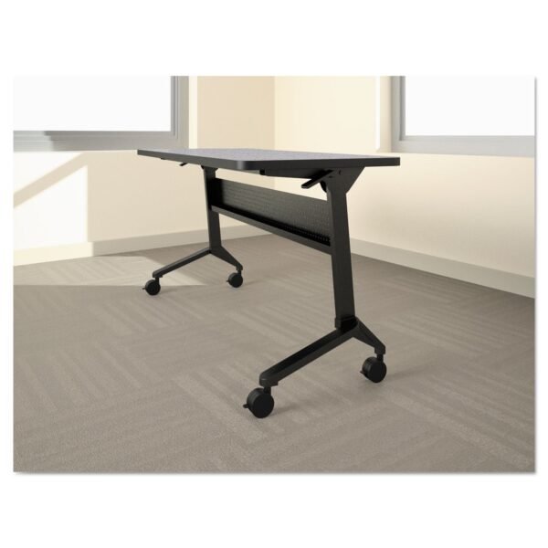 Safco Flip-n-Go Table Base, 46.88w x 21.25d x 27.88h, Black (LF48S5)