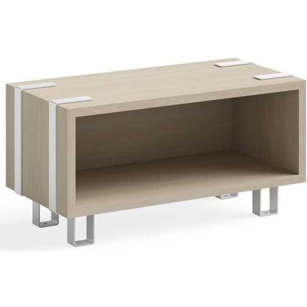 Safco Ready Beige Home Office Stackable Storage 12.4" Height x 24" Width x 12" Depth Cabinet - Finish: Beige - Versatile, Stackable (5510WHNA)