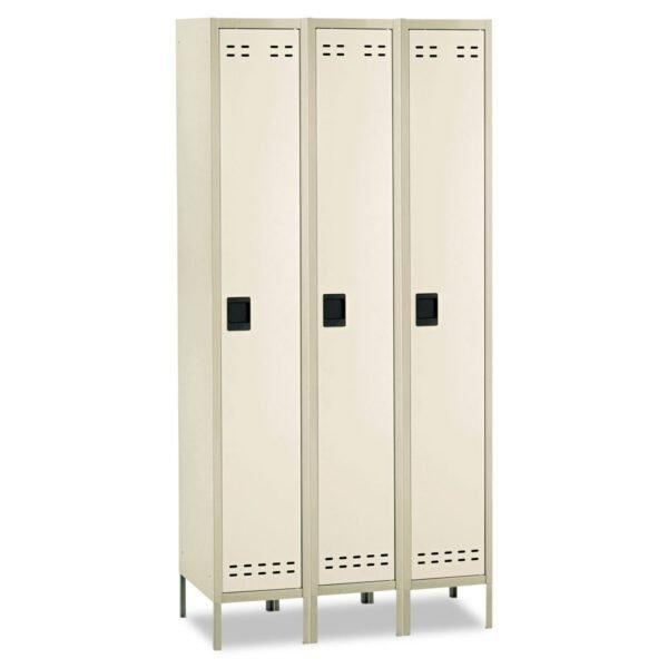 Safco Single-Tier, Three-Column Locker, 36w x 18d x 78h, Two-Tone Tan (5525TN)
