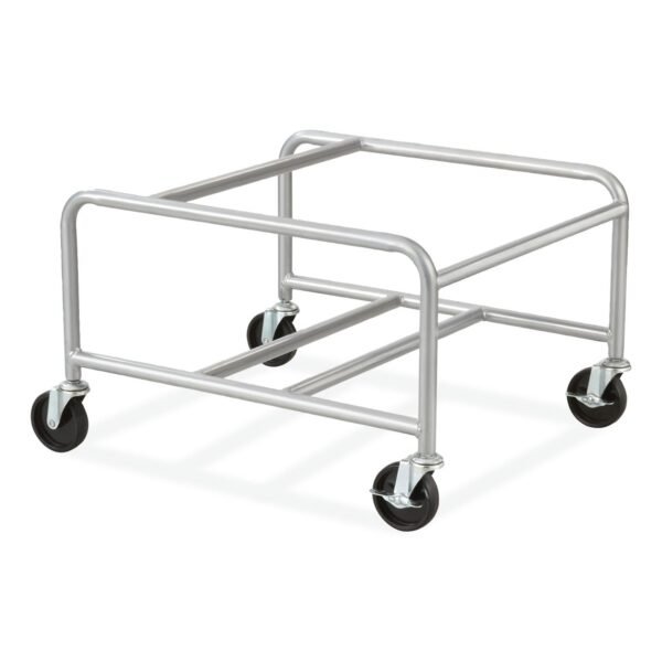 Safco Sled Base Stack Chair Cart, Metal, 500 lb Capacity, 23.5" x 27.5" x 17", Silver (4190SL)