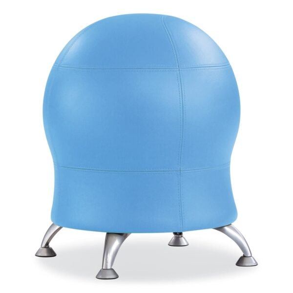 Safco Zenergy Ball Chair, Backless, Supports Up to 250 lb, Baby Blue Vinyl (4751BUV)