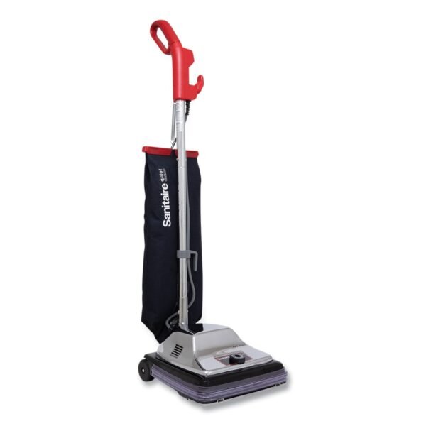 Sanitaire TRADITION QuietClean Upright Vacuum SC889A, 12" Cleaning Path, Gray/Red/Black (SC889D)