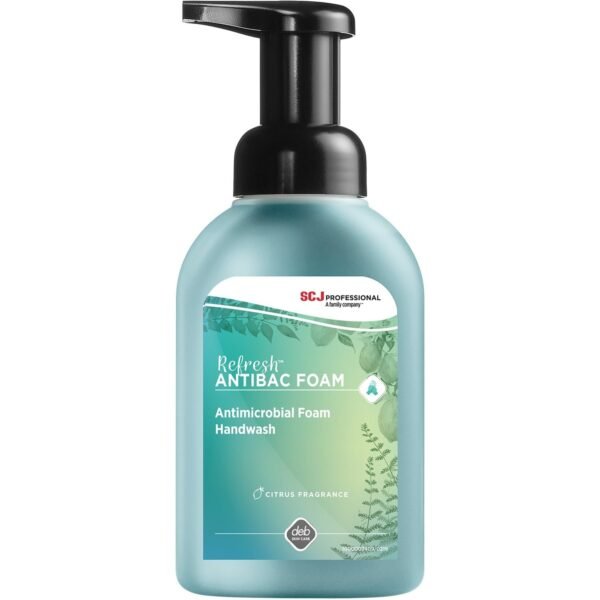 SC Johnson Antibacterial Foam Hand Soap 10 fl oz (295.7 mL) - Pump Bottle Dispenser - Bacteria Remover - Hand - Moisturizing - Antibacterial - Green - 1 Each (ANT10FL)