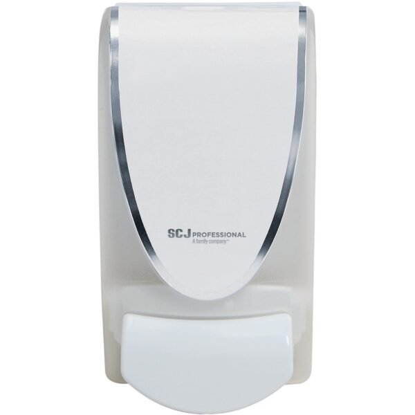 SC Johnson QuickView Manual Dispenser Manual - 1.06 quart Capacity - Durable, Antimicrobial, Anti-bacterial - White - 1 Each (TPW1LDS)