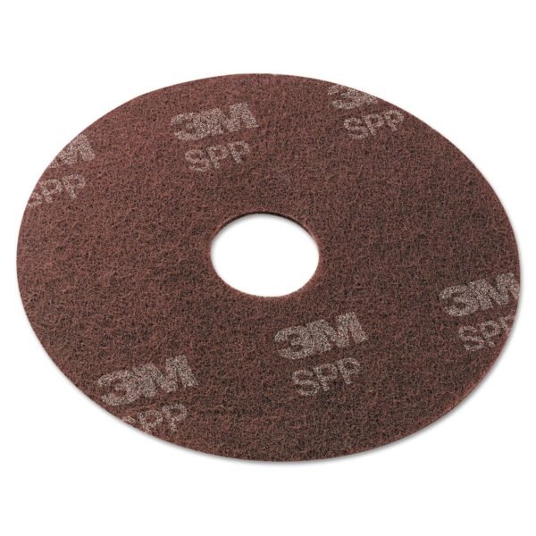 Scotch-Brite Surface Preparation Pad, 17" Diameter, Maroon, 10/Carton (SPP17)