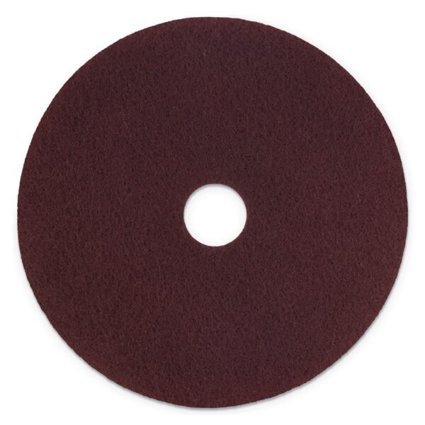 Scotch-Brite Surface Preparation Pad Plus, 20" Diameter, Maroon, 5/Carton (SPPP20)