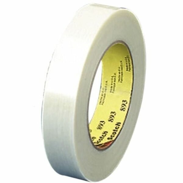 Scotch General-Purpose Filament Tape 60 yd Length x 0.75" Width x 6 mil Thickness - 3" Core - Clear - Synthetic Rubber - Glass Yarn Backing - Tear Resistant, Split Resistant,...