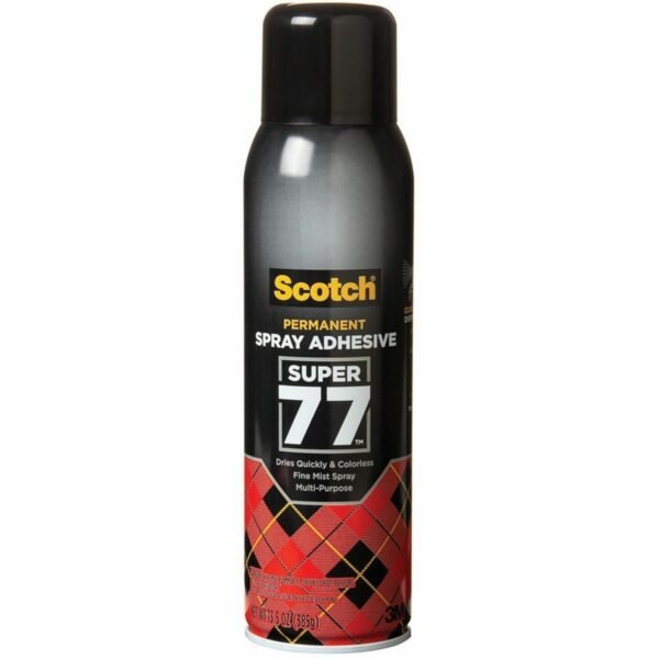 Scotch Super 77 Multipurpose Spray Adhesive 13.57 oz - Black - 1 Each (77L)