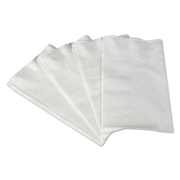 Scott 1/8-Fold Dinner Napkins, 2-Ply, 17 x 14 63/100, White, 300/Pack, 10 Packs/Carton (98200)