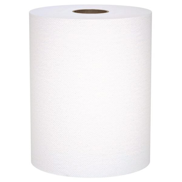 Scott Universal 100% Recycled Fiber Hard Roll Paper Towels, 1-Ply, 8" x 800 ft, White, 6 Rolls/Carton (56158)