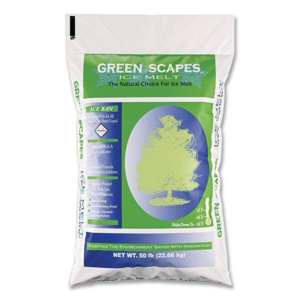 Scotwood Industries Green Scapes Ice Melt, 50 lb Bag, 50/Pallet (50BGREENPLT)