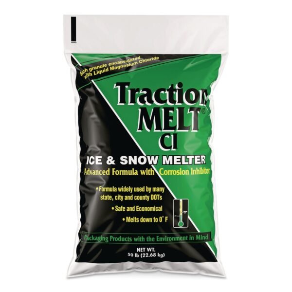 Scotwood Industries Traction Melt CI Ice and Snow Melter, 50 lb Bag, 50/Pallet (SWO50BTMPLT)