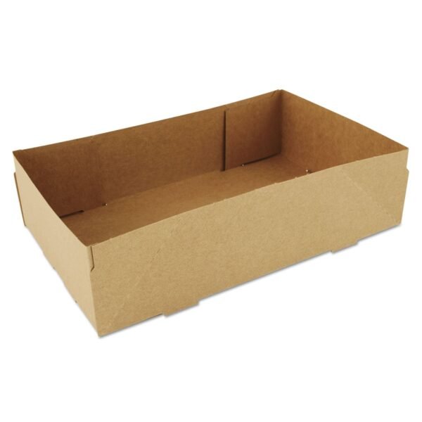 SCT 4-Corner Pop-Up Food and Drink Tray, 8.63 x 5.5 x 2.25, Brown, Paper, 500/Carton (0122)
