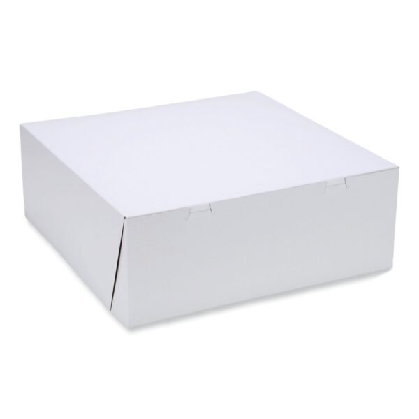 SCT Bakery Boxes, Standard, 16 x 16 x 6, White, Paper, 50/Carton (1597)