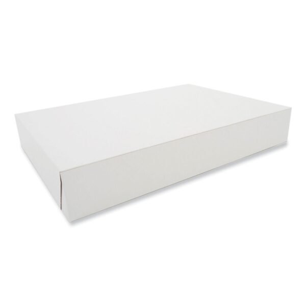 SCT Clay-Coated Donut Boxes, 16 x 11.5 x 2.5, White, Paper, 100/Carton (1024)