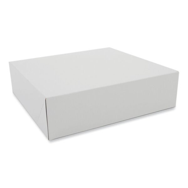 SCT Clay-Coated Donut Boxes, 9 x 9 x 2.5, White, Paper, 150/Carton (1204)