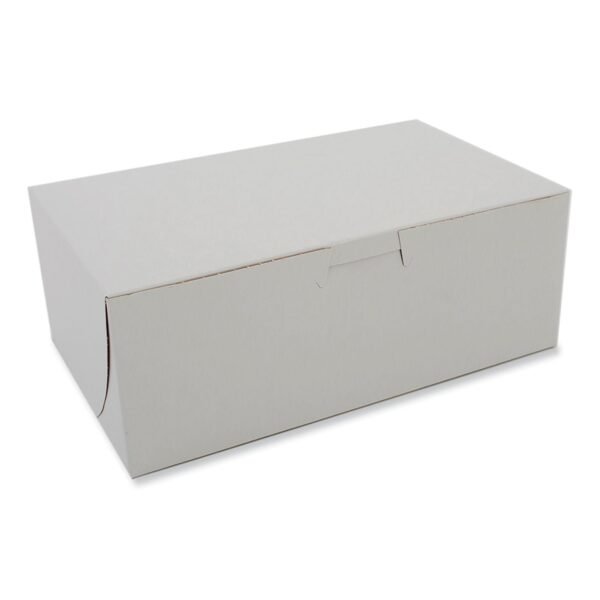 SCT White One-Piece Non-Window Bakery Boxes, 8 x 3 x 5, White, Paper, 250/Bundle (0925)