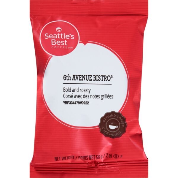 Seattle's Best Coffee 6th Avenue Bistro Coffee Dark - 2 oz - Chocolate - 18 / Box (12420873)