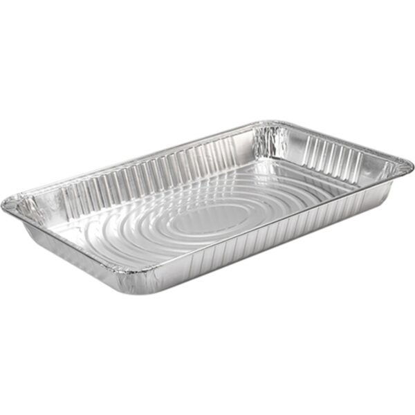 SEPG Smart Full-size Steam Table Pans Baking, Steaming, Transporting, Cooking, Serving, Food - Disposable - Silver - Aluminum Body - 50 / Carton (600248)