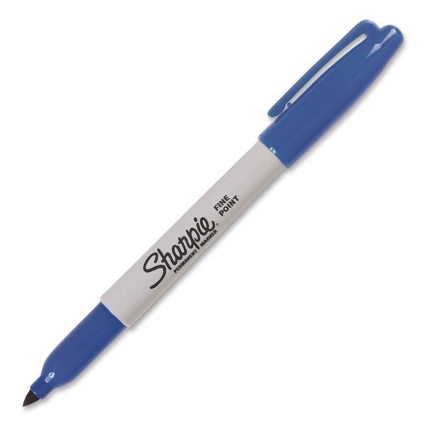 Sharpie Fine Tip Permanent Markers, Fine Tip, Blue (30003EA)