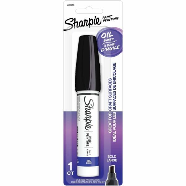 Sharpie Oil-Based Paint Markers Bold Marker Point - Black Ink - Oil Based - 1 / Pack (2069066)
