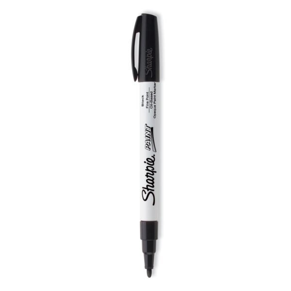 Sharpie Permanent Paint Marker, Fine Bullet Tip, Black (35534)
