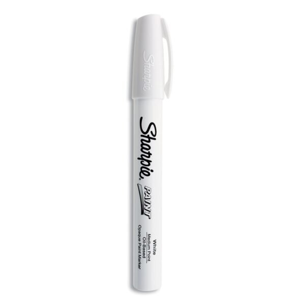 Sharpie Permanent Paint Marker, Medium Bullet Tip, White (35558)