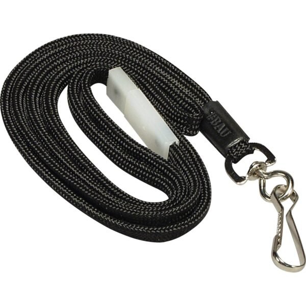 SICURIX Breakaway Lanyard Snap Attachment - 36" Length - Black - Nylon - 12 / Box (65549)