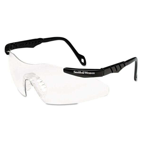 Smith & Wesson Magnum 3G Safety Eyewear, Black Frame, Clear Lens (19799)