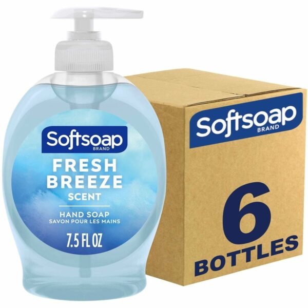 Softsoap Fresh Breeze Hand Soap Fresh Breeze Scent - 7.50 fl oz - Pump Bottle Dispenser - Dirt Remover, Bacteria Remover, Kill Germs - Hand, Skin - Moisturizing - Antibacterial...