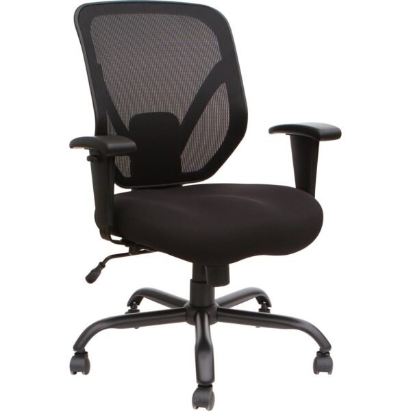 SOHO SOHO Big & Tall Mesh Back Chair Black Seat Color - Fabric Seat Material - Black Back Color - 5-star Base - 1 Each (LLR81804)