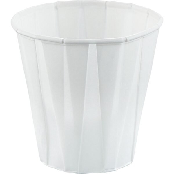 Solo 3.5 oz Treated Paper Souffle Portion Cups 3.50 fl oz - White - Paper - Medicine - 100 / Pack (4502050)