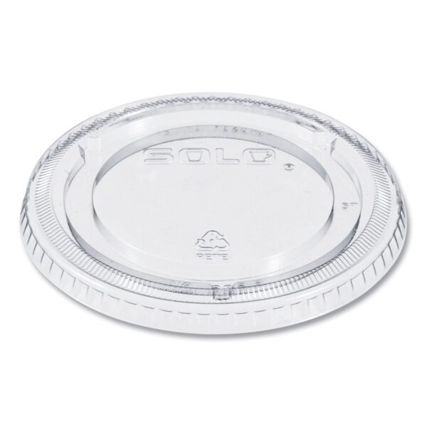 SOLO PETE Plastic Flat Cold Cup Lids, Fits 12 oz to 24 oz Cups, Clear, 1,000/Carton (626TP)