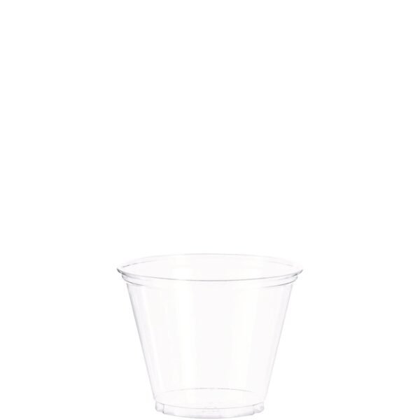 SOLO Ultra Clear PET Cups, 9 oz, Squat, 50/Bag, 20 Bags/Carton (TP9R)