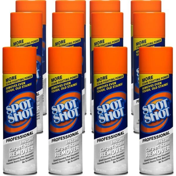 Spot Shot Professional Instant Carpet Stain Remover For Carpet - 18 fl oz (0.6 quart) - Recommended For: Stain Remover, Odor Remover, Grease Remover, Coffee Remover, Wine...
