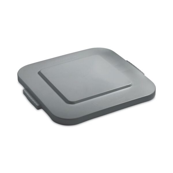 Square BRUTE Lid, 24w x 24d x 2.2h, Gray, 4/Carton