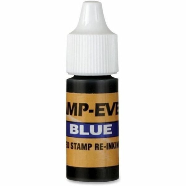 Stamp-Ever Pre-inked Stamp Ink Refill Blue Ink - 0.24 fl oz - Blue - Plastic - 1 Each (5029)