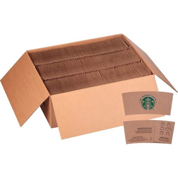 Starbucks Cup Sleeve Brown, Kraft - Fiber - 1380 / Carton (12420977)