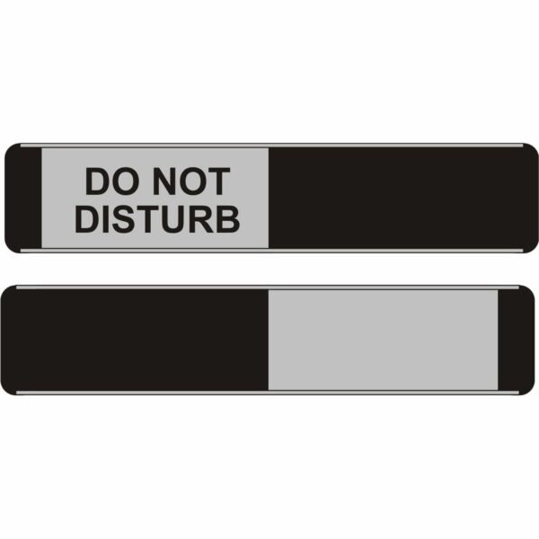 Stewart Superior Indication Sign Print/Message "Do Not Disturb" - 10" Width x 2" Height - Door - Aluminum, Polyvinyl Chloride (PVC) - 1 Each (BA104)