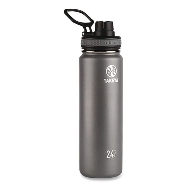 TAKEYA Originals Stainless Steel Vacuum Insulated Water Bottle, 24 oz, Graphite (50045)