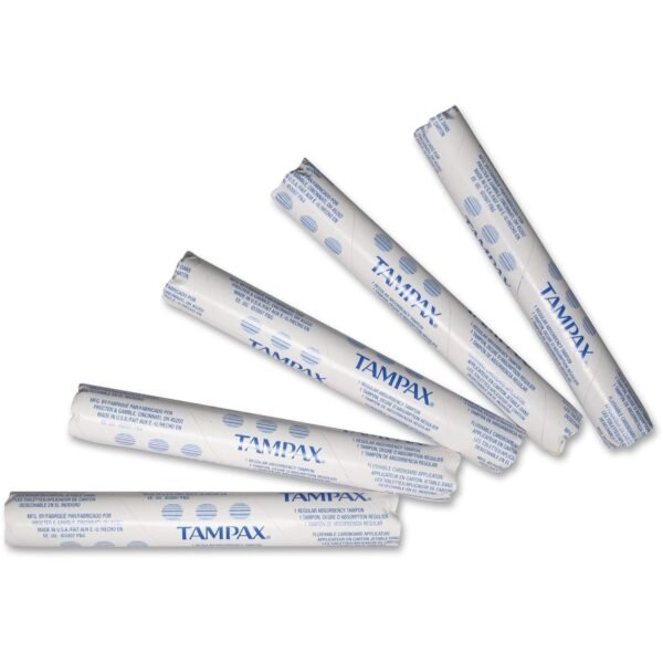 Tampax Vending Machine Tampons Individually Wrapped, Flushable - 500 / Carton (T500)