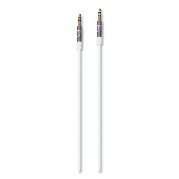 Targus iStore 3.5 mm AUX Audio Cable, 4.9 ft, White (ACC100009CAI)