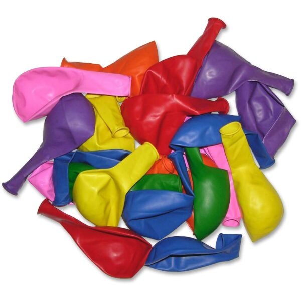 Tatco Helium-quality Latex Balloons 12" Diameter - Assorted - Latex - 100 / Pack (61100)