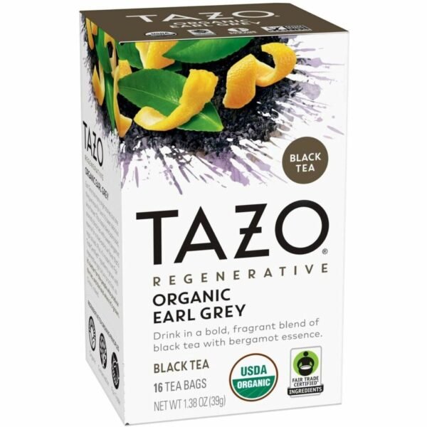 Tazo Regenerative Organic Earl Grey Black Tea Bag Black Tea - 16 / Box (00352)
