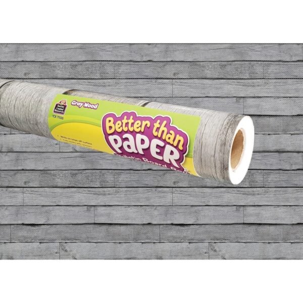 Teacher Created Resources Bulletin Board Roll Bulletin Board, Poster, Student - 12 ft Height x 48" Width - Gray Wood - Fabric - 1 Roll (77035)