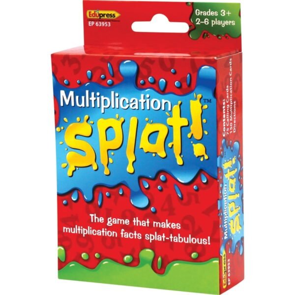 Teacher Created Resources Math Splat Multiplication 225 Card(s) - Learning - Educational - 1 Each (EP63953)