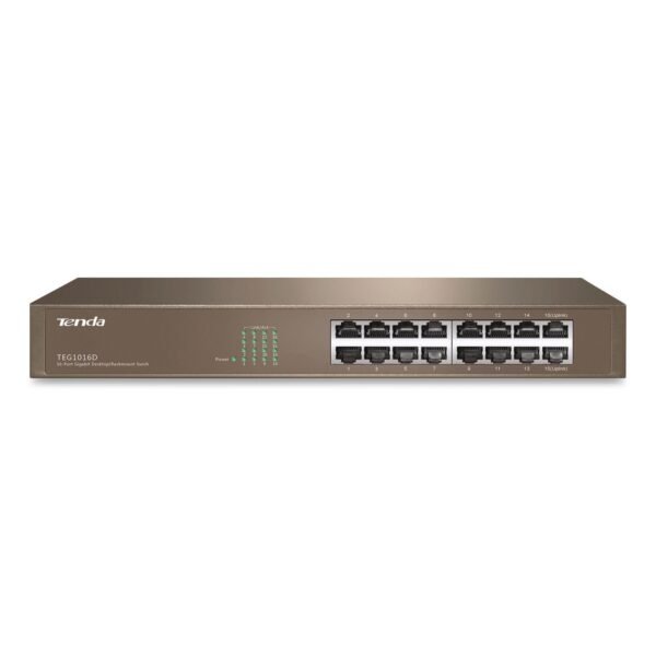Tenda TEG1016D 10/100/1000Mbps Ethernet Unmanaged Switch, 16 Ports