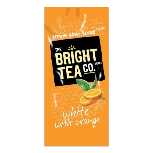 The Bright Tea Co. Tea Freshpack Pods, White with Orange, 0.05 oz, 100/Carton (MDRB504)