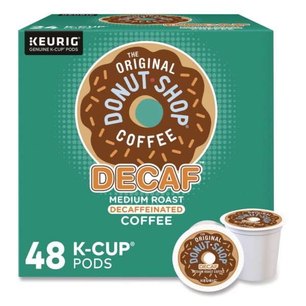 The Original Donut Shop Decaf Coffee K-Cup Pods, 48/Box (1635474)